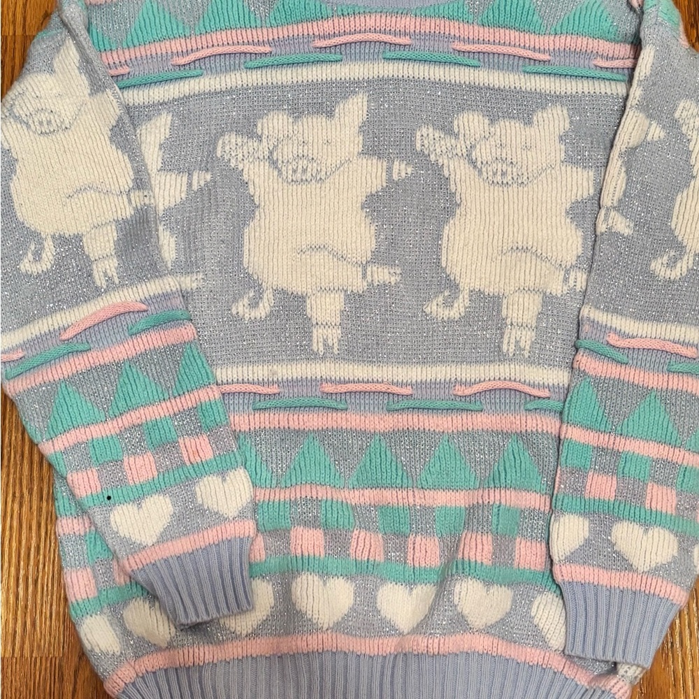 SUPER RARE vintage arielle pig sweater
